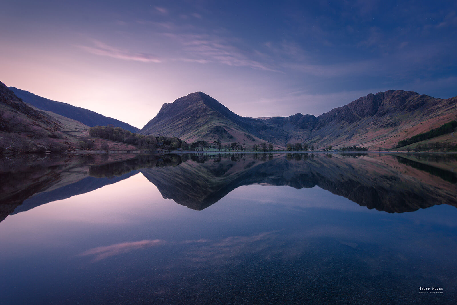 Nautical Twilight Transition Lake Buttermere