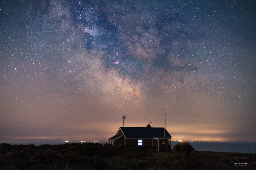 Milky Way Galactic Core View From Rhossili Bay - Landscape Photography