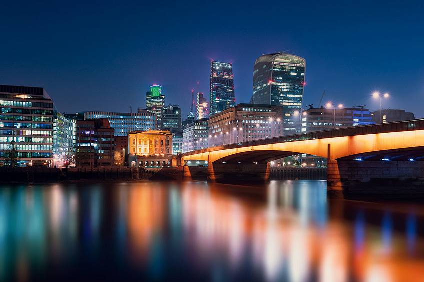City of London at Night.