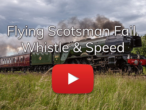 Flying Scotsman At Speed With A Whistle