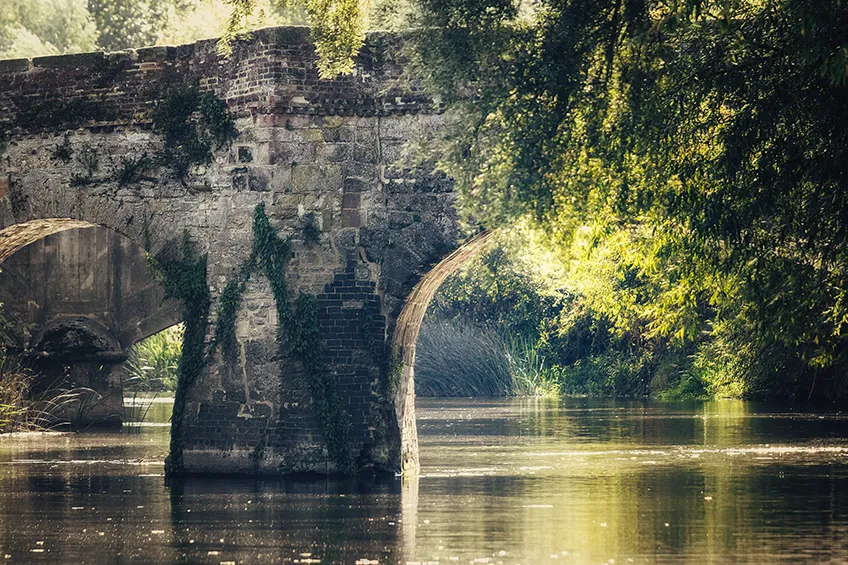 Old Pershore Bridge, Pershore &ndash; fine art print from the Pershore Plum Festival 2026 exhibition